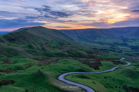 Coucher de soleil sur Great Ridge © David Briard