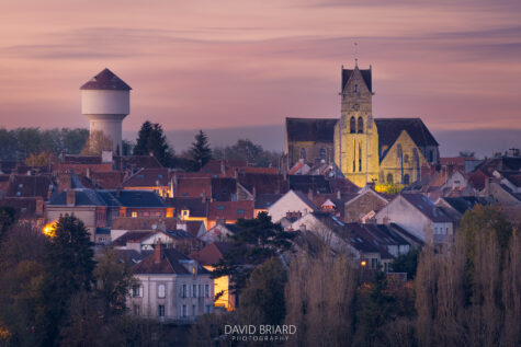 Chaumes-en-Brie au crépuscule © David Briard