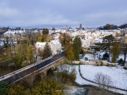 Chaumes-en-Brie under the snow © David Briard