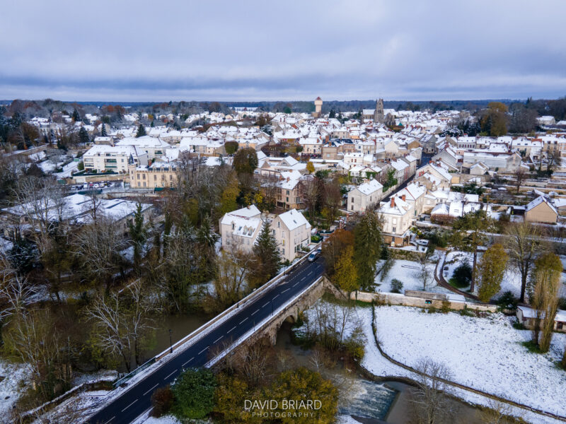 Chaumes-en-Brie sous la neige © David Briard