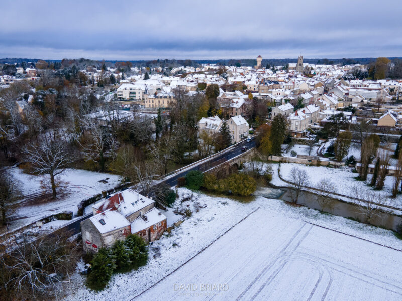 Chaumes-en-Brie under the snow © David Briard