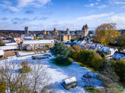 Snowfall at Blandy-les-Tours © David Briard