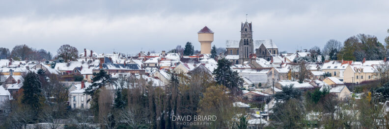 Chaumes-en-Brie under the snow © David Briard